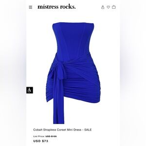 Mistress Rocks Corset Mini Dress